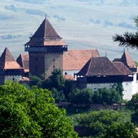 Viscri church castle